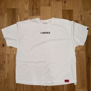 TMC Mens White I-Hussle T-Shirt Short Sleeve Size 3XL Nipsey Hussle